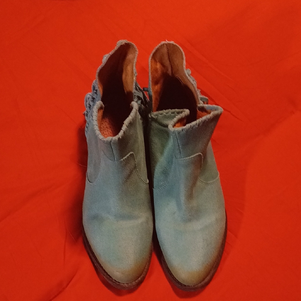 Circle G Light Blue Ankle Boots